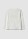 White pure organic cotton T-shirt with front print_1