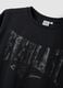 Black regular-fit stretch cotton jersey T-shirt with print_5