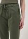 Women's Green Stretch Cotton Regular Fit Trousers_3