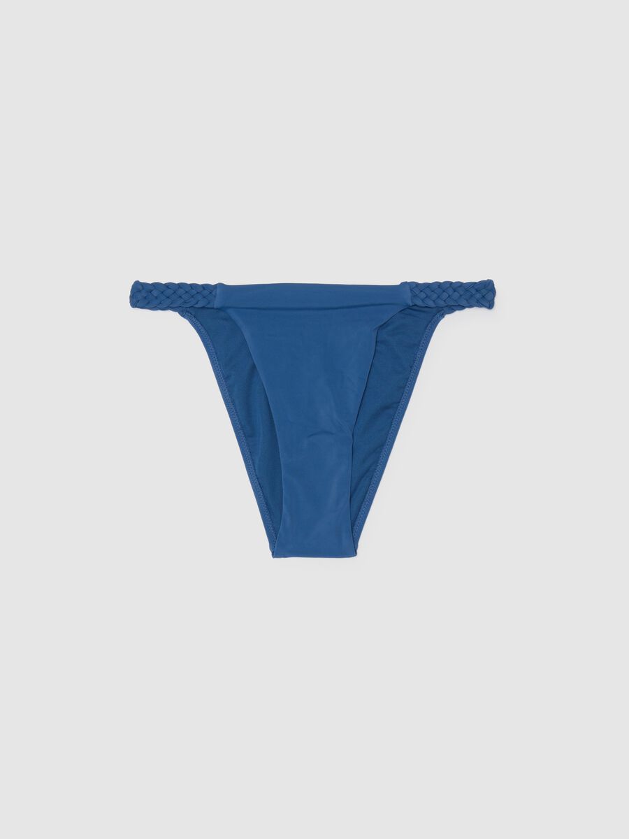 Women's mixed stretchy blue bikini_0