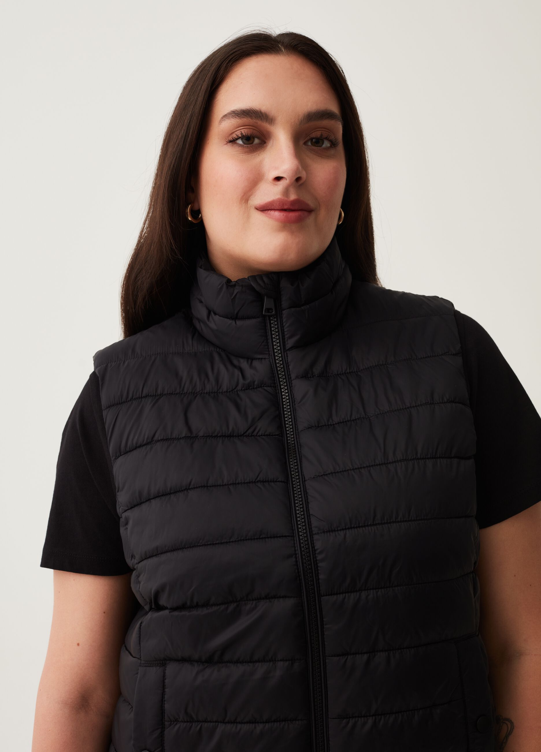 Gilet ultralight a collo alto Curvy_1