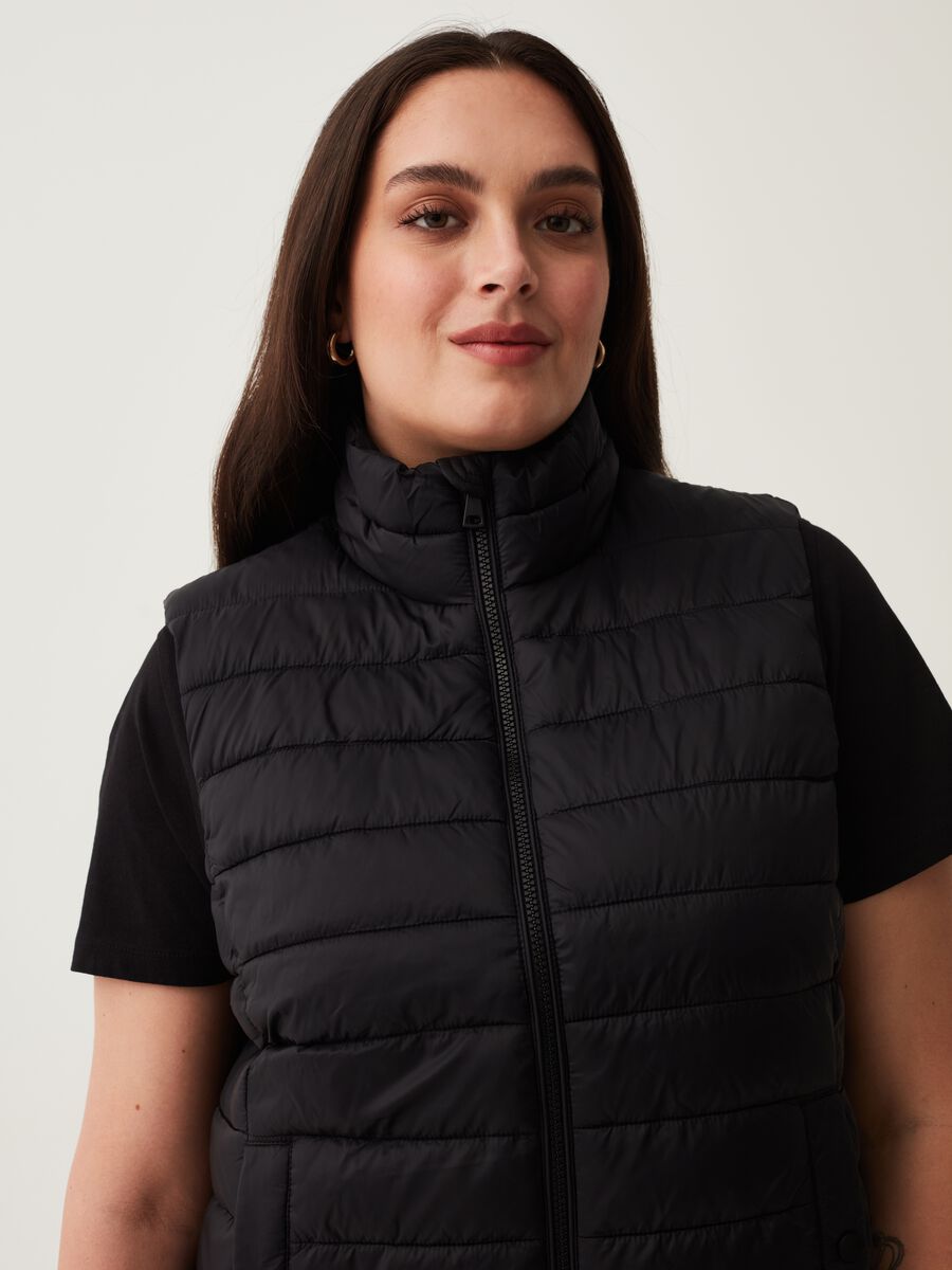 Gilet ultralight a collo alto Curvy_1