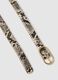 Multicolour Python-Print Slim Fit Belt with Gold Buckle_1