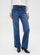 Regular fit wide leg blue denim trousers_1