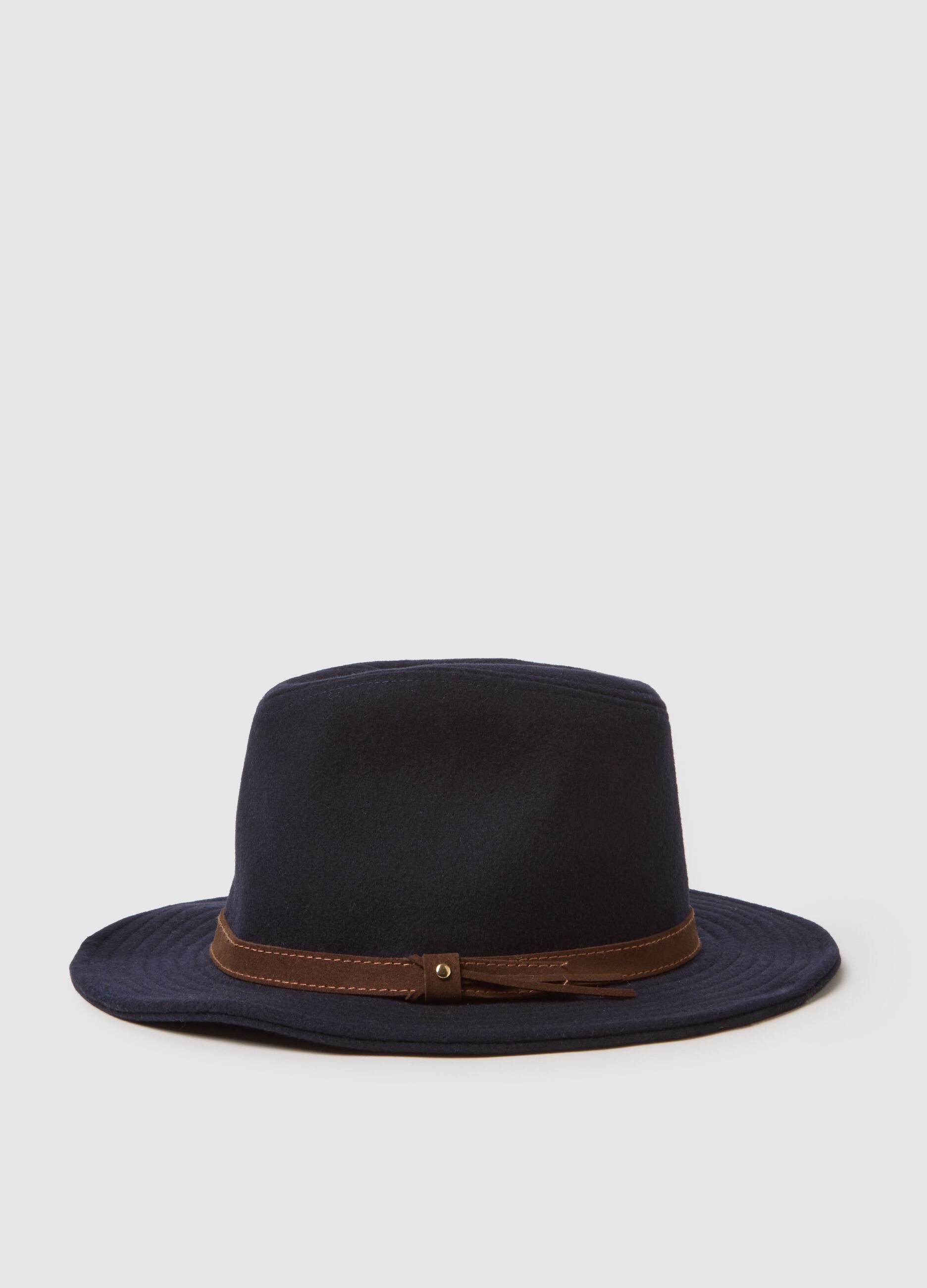 Blue Pure Wool Hat
