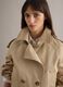 Double-breasted trench coat in pure beige cotton regular fit_3