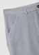 Grey cotton blend regular fit chino trousers_5