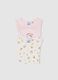 Multicolour cotton sleepsuit set for baby girls with Hello Kitty prints_3