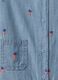 Denim Baby Romper with Colourful Embroidery_2