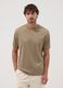 Beige pure cotton T-shirt_0