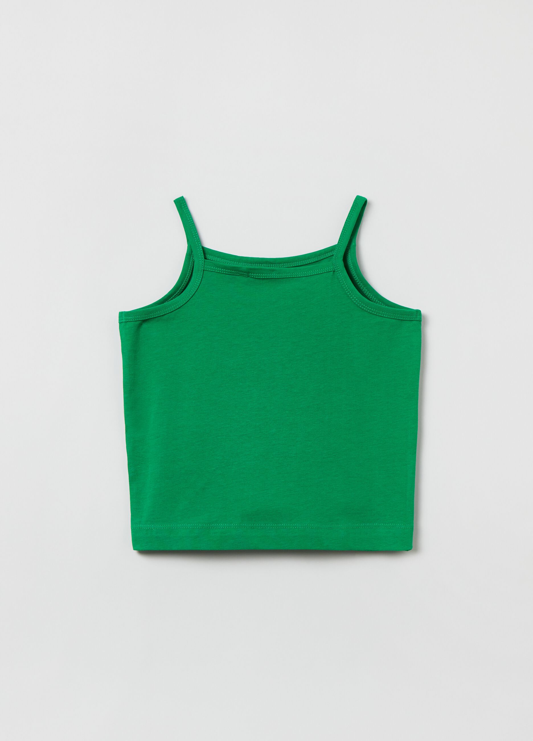 Tank top in cotone con stampa _1