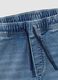Blue stretch-cotton jogger jeans with drawstring for boys_1