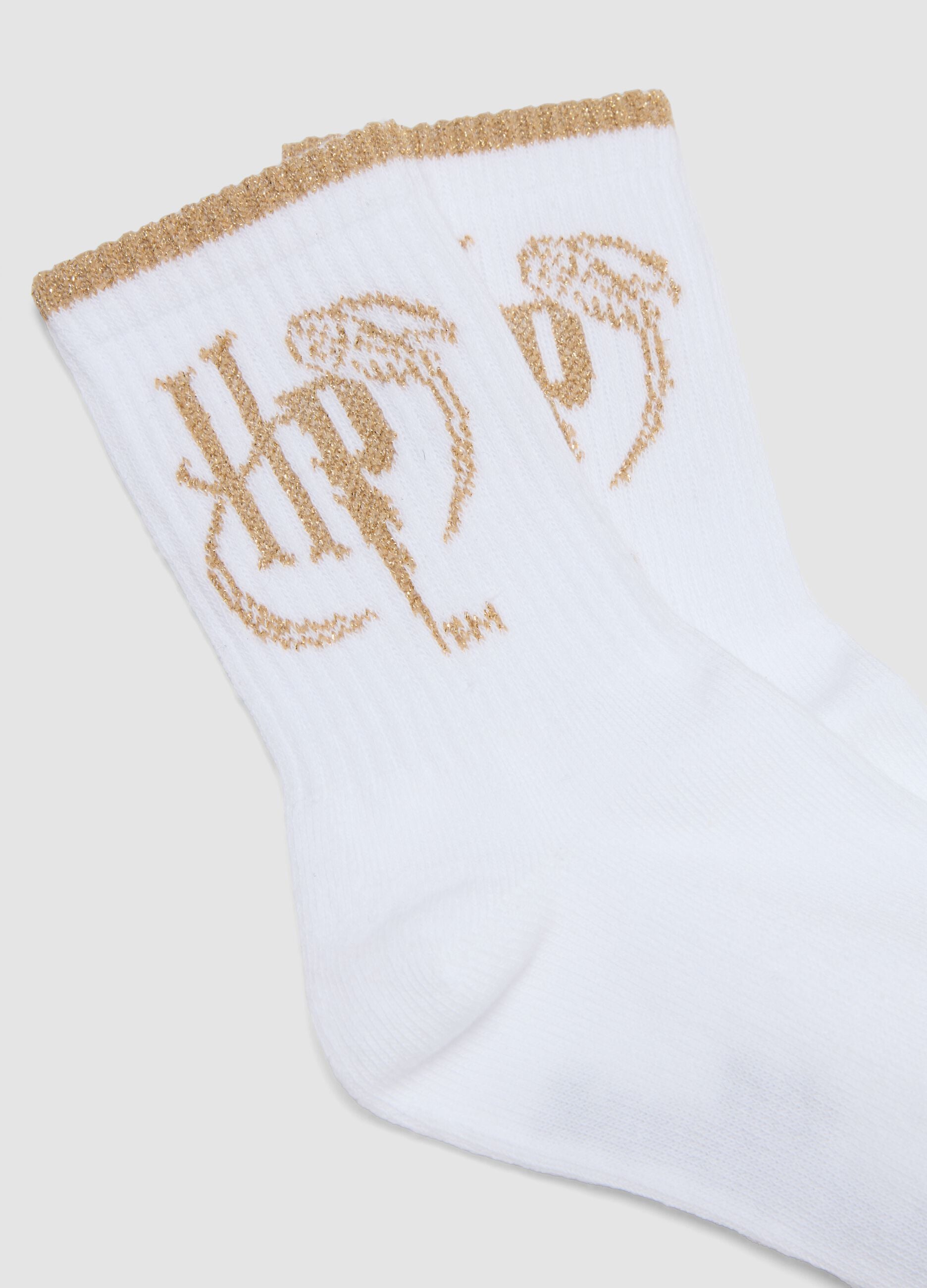 2-pack of Harry Potter-themed midi socks in stretchy organic cotton