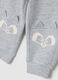 Children's grey jogger trousers in cotton blend regular fit with print_3