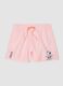 White and pink striped swim trunks with Peanuts print_4