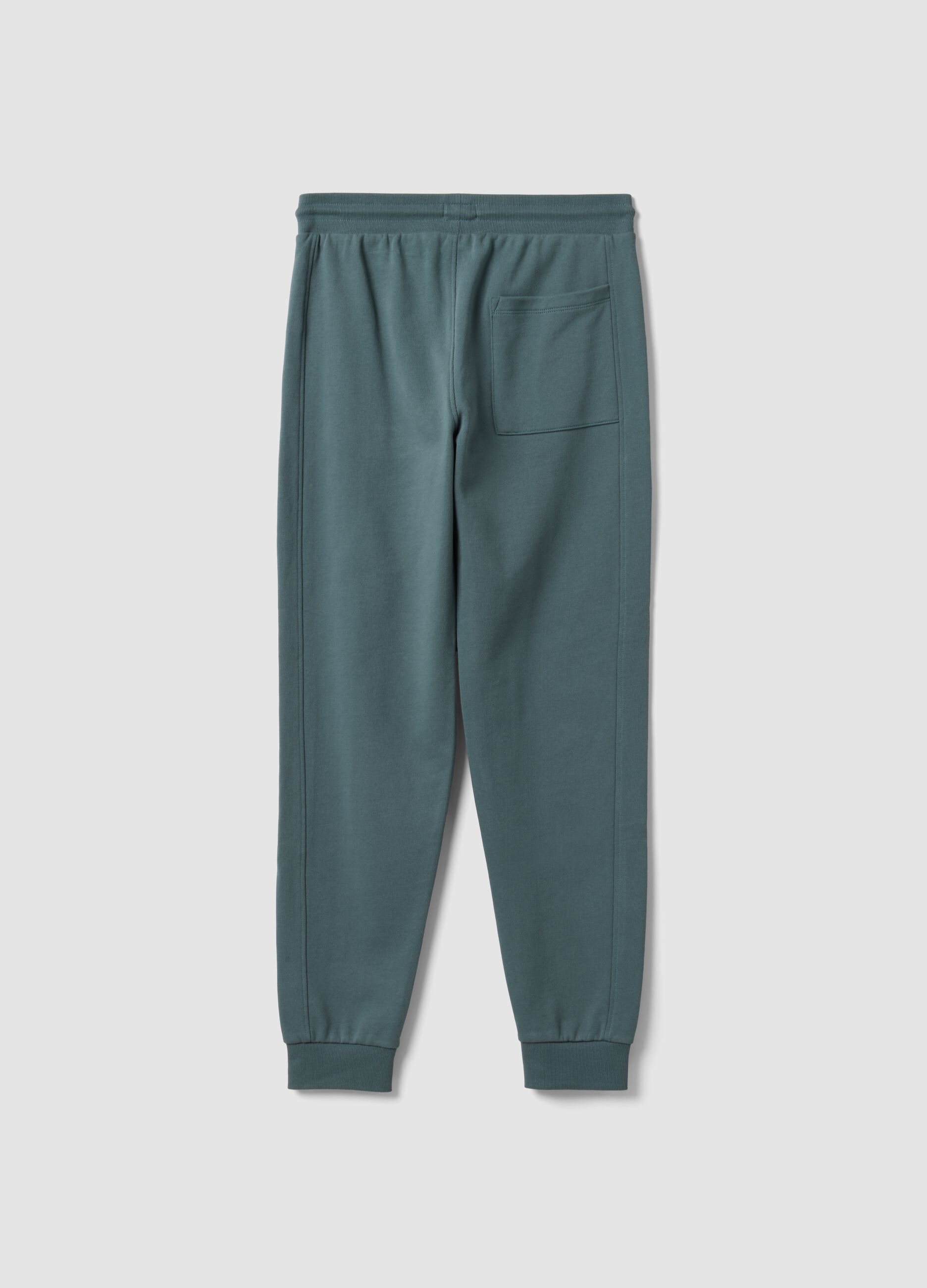 Blue organic cotton joggers