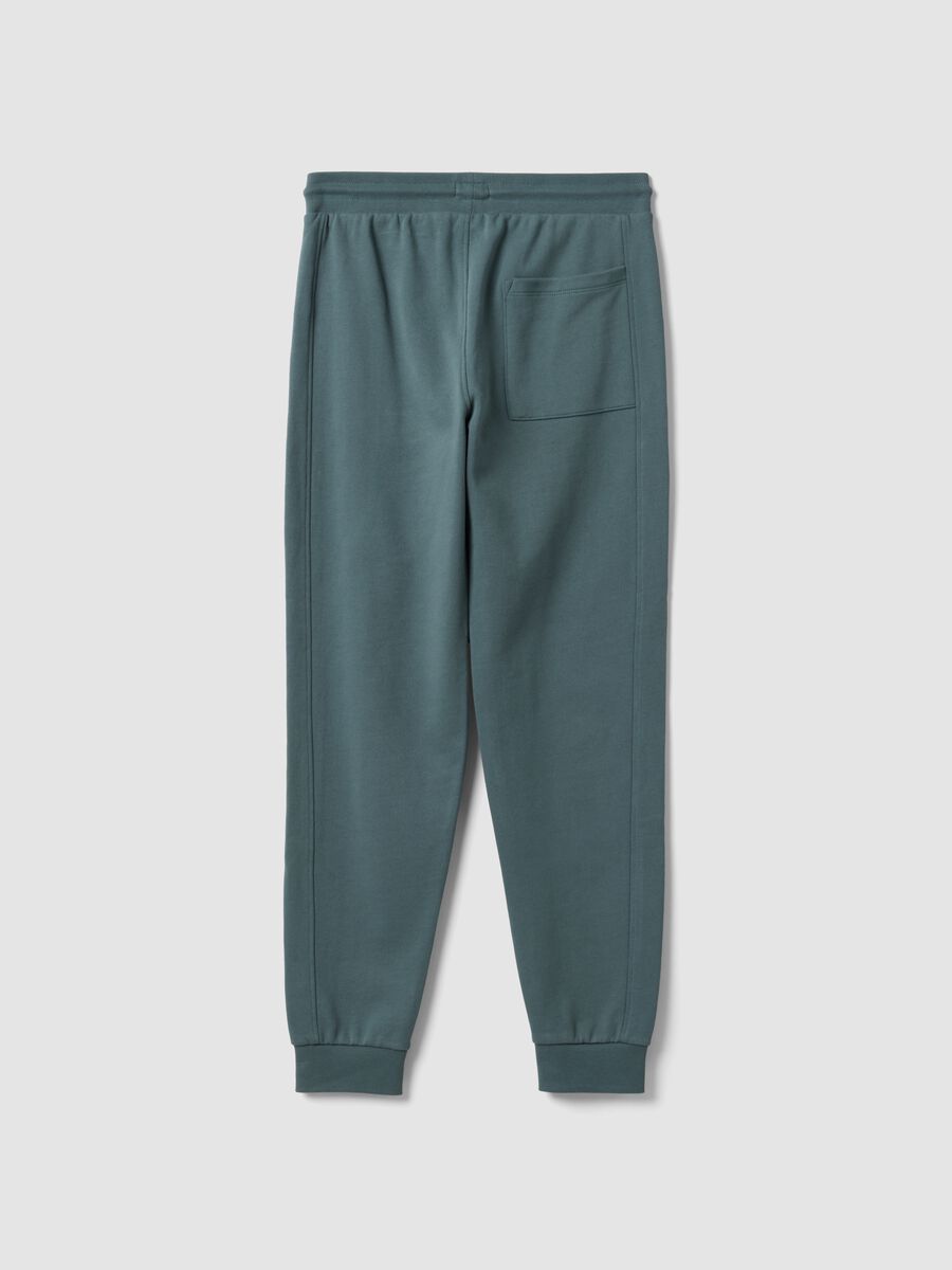 Blue organic cotton joggers_1