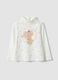 White pure organic cotton crew-neck T-shirt_0