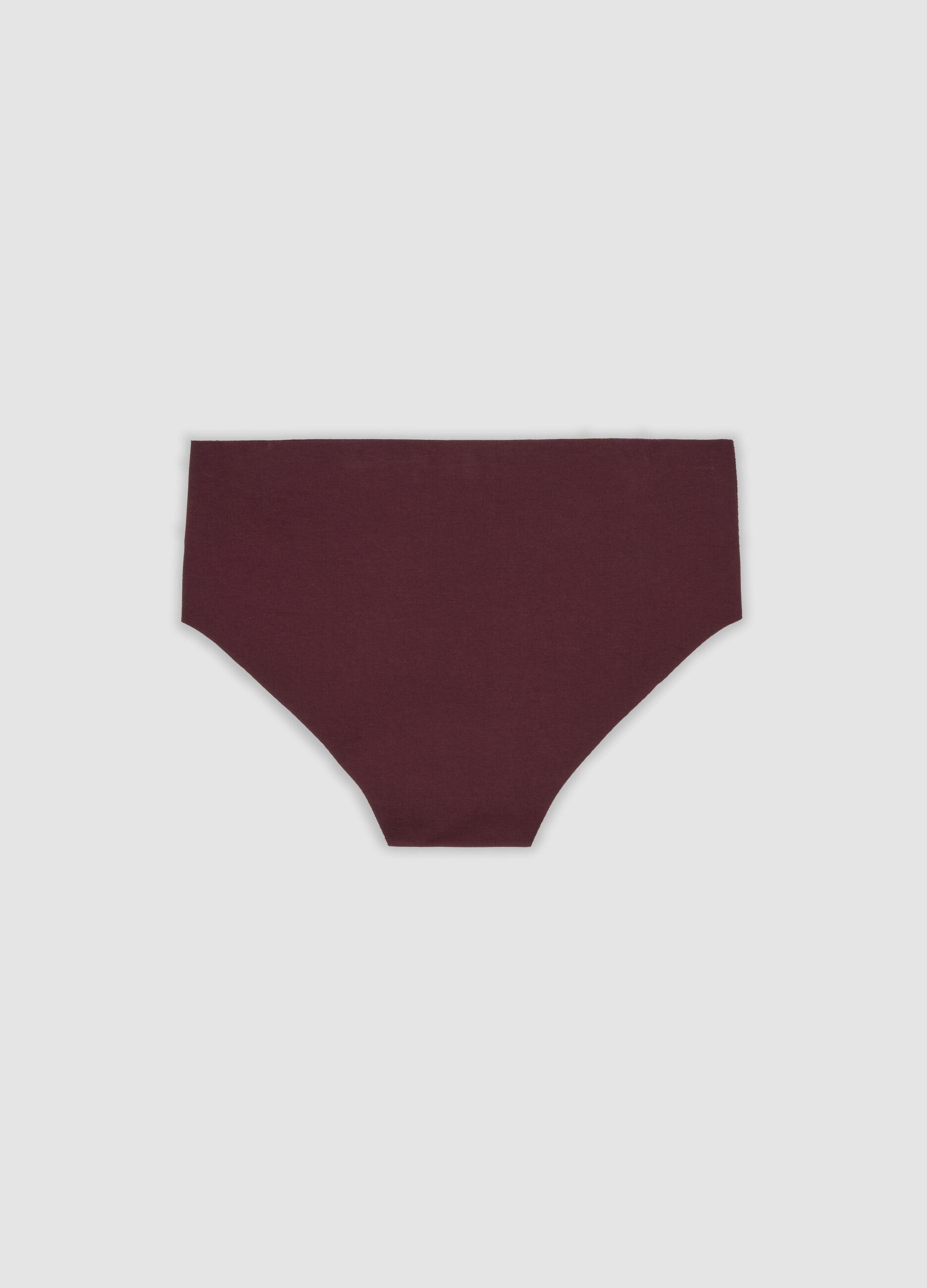 Slip hipster viola in cotone organico elasticizzato