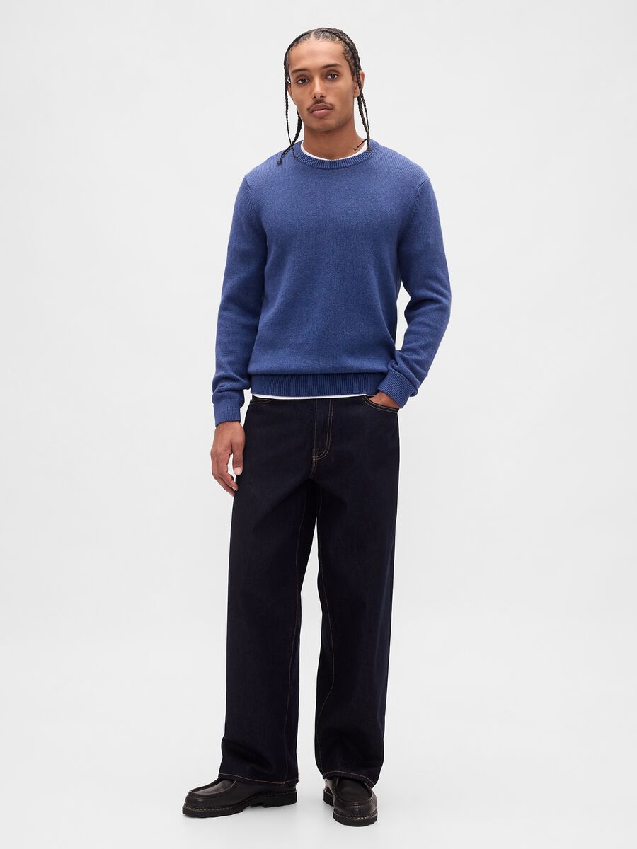 Blue Cotton Pullover_2
