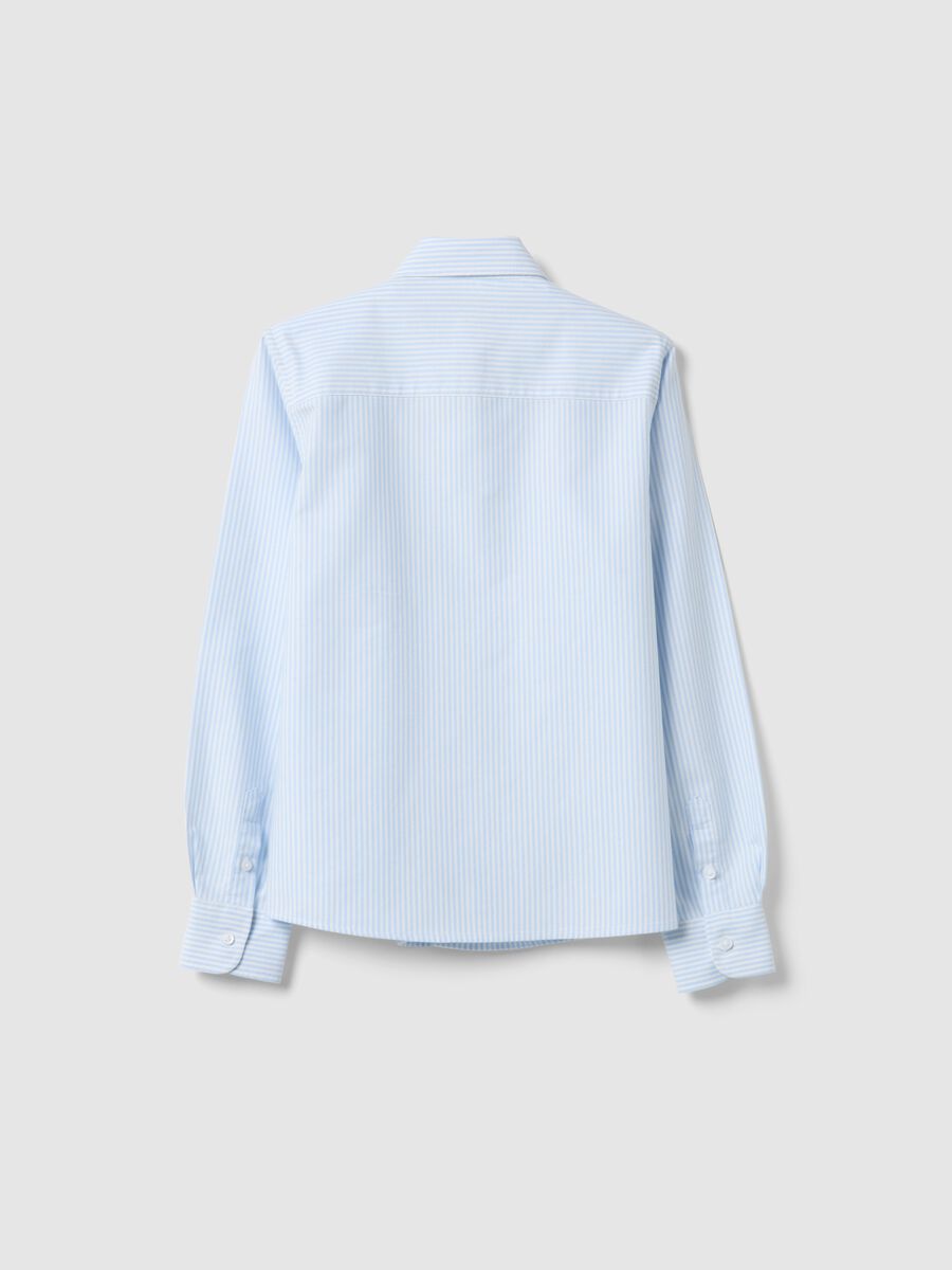 Boys' multicoloured stripe pure cotton shirt, regular fit_1