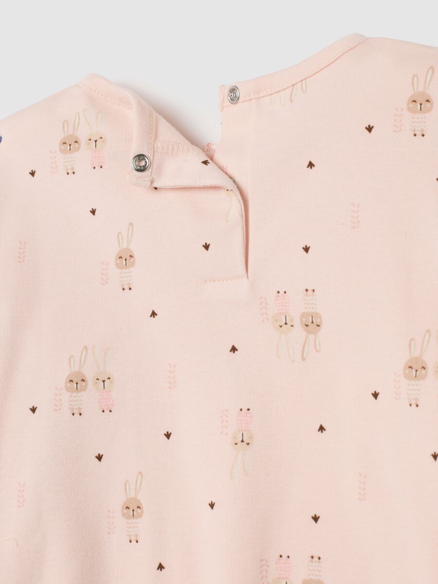 Girls' pink pure cotton regular fit pyjamas_3