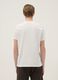 White regular fit short-sleeved pure cotton t-shirt_2