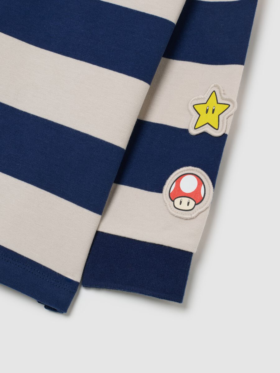 Boys' Multicolour Stripe Polo Shirt in Pure Cotton Regular Fit_3