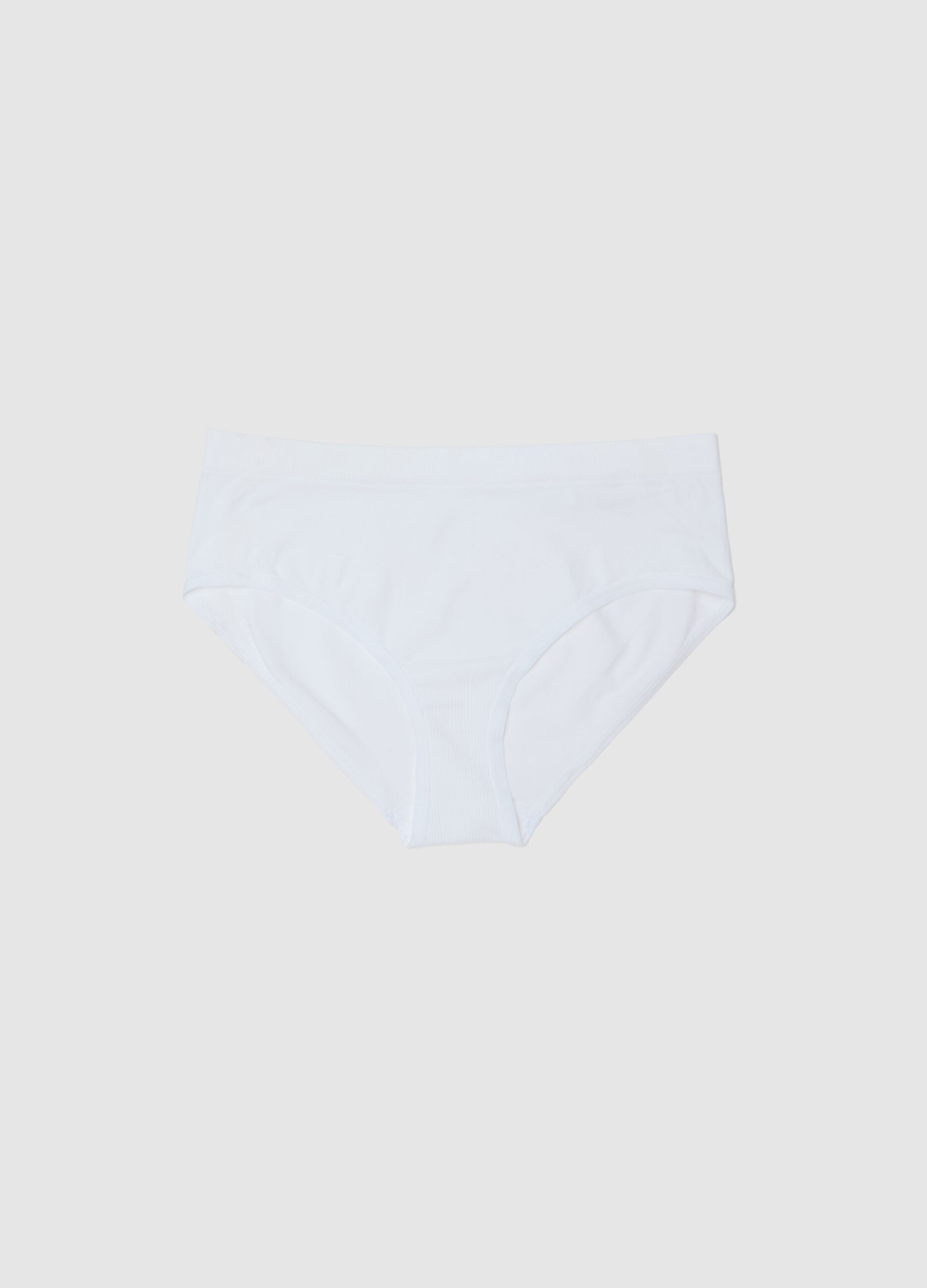 Slip in microfibra bianca con elastico