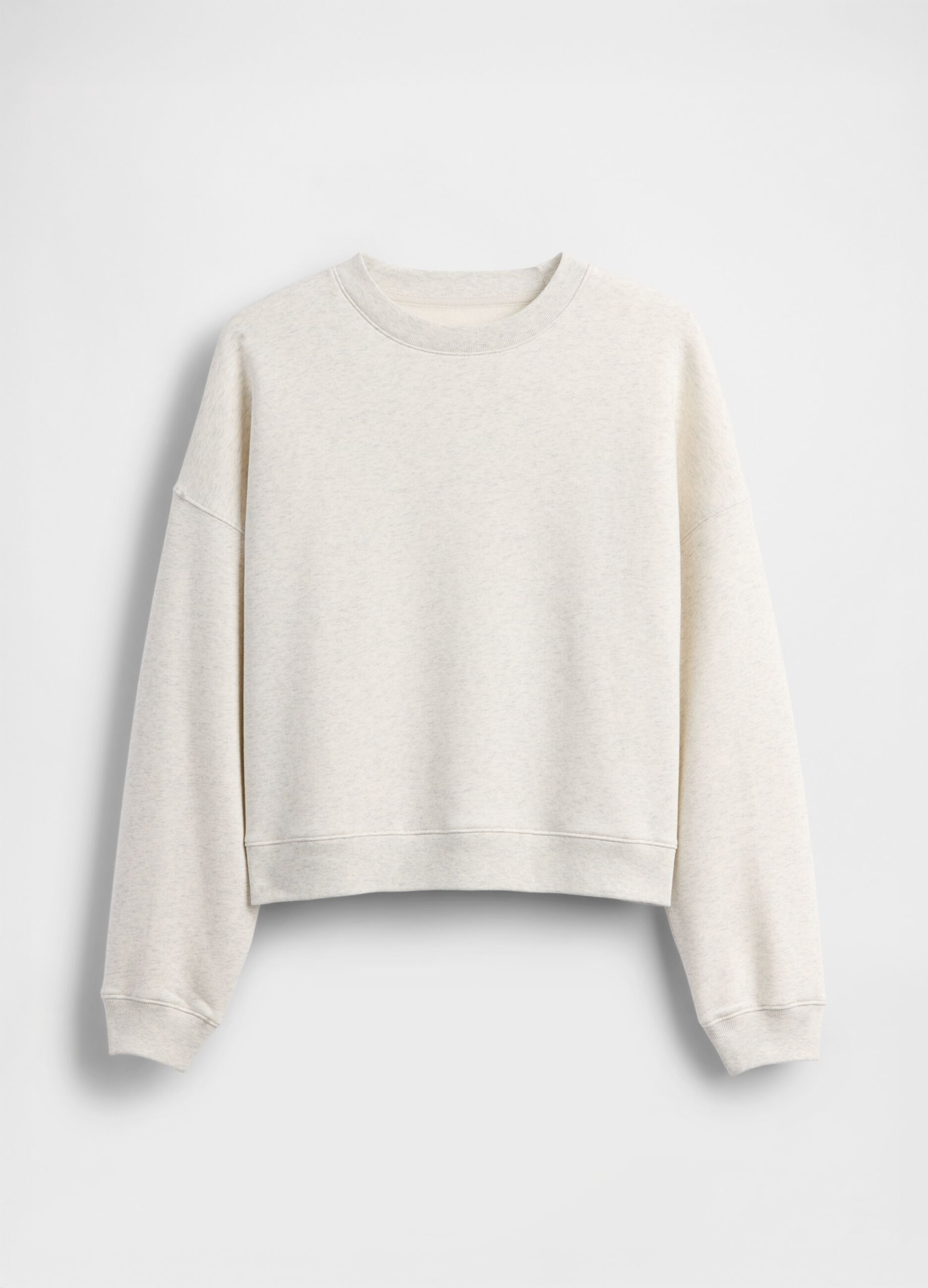 Felpa bianca in misto cotone