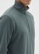 Green Fleece Half-Zip Sweatshirt_3