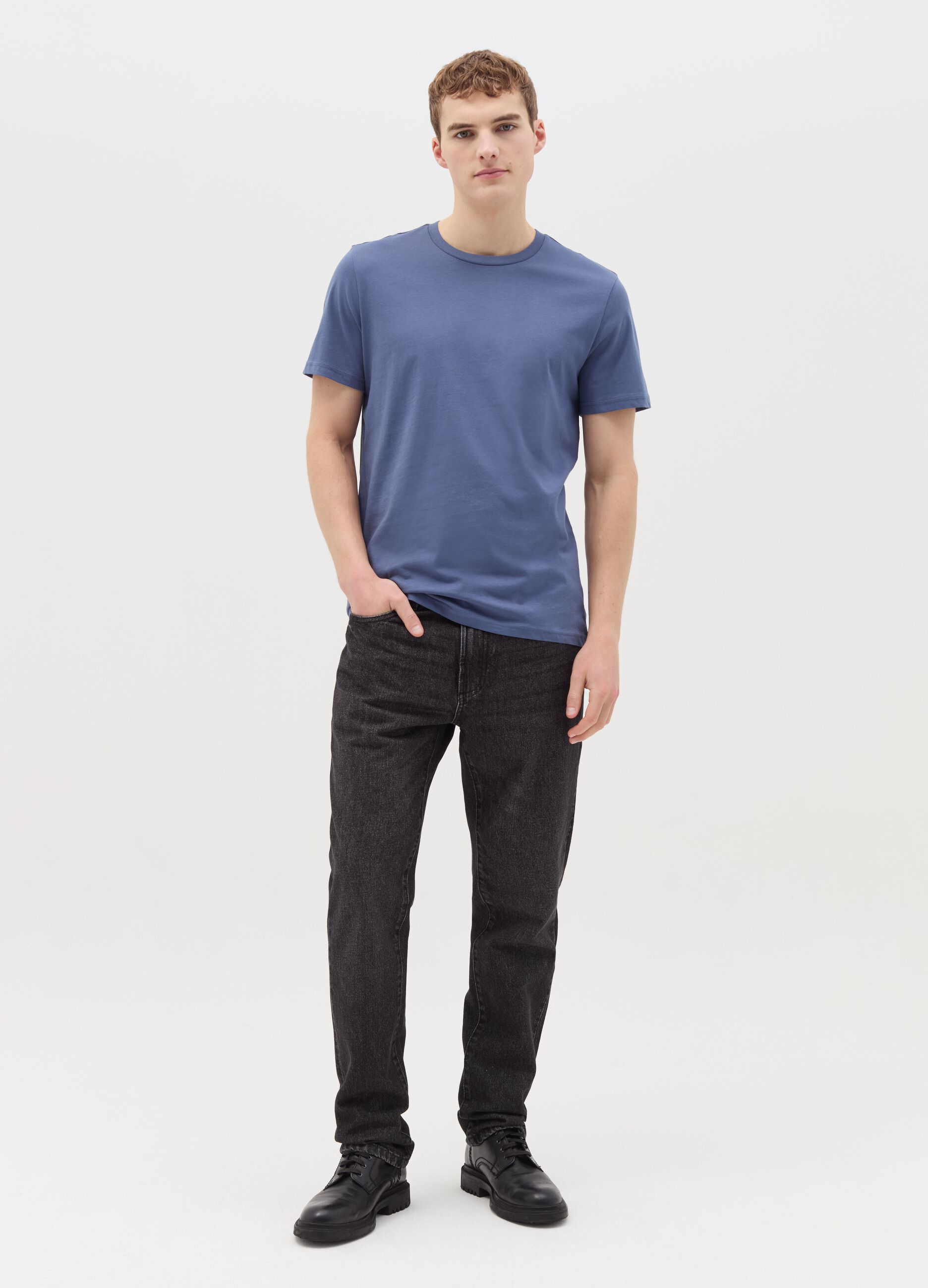 Regular-fit T-shirt in cotton