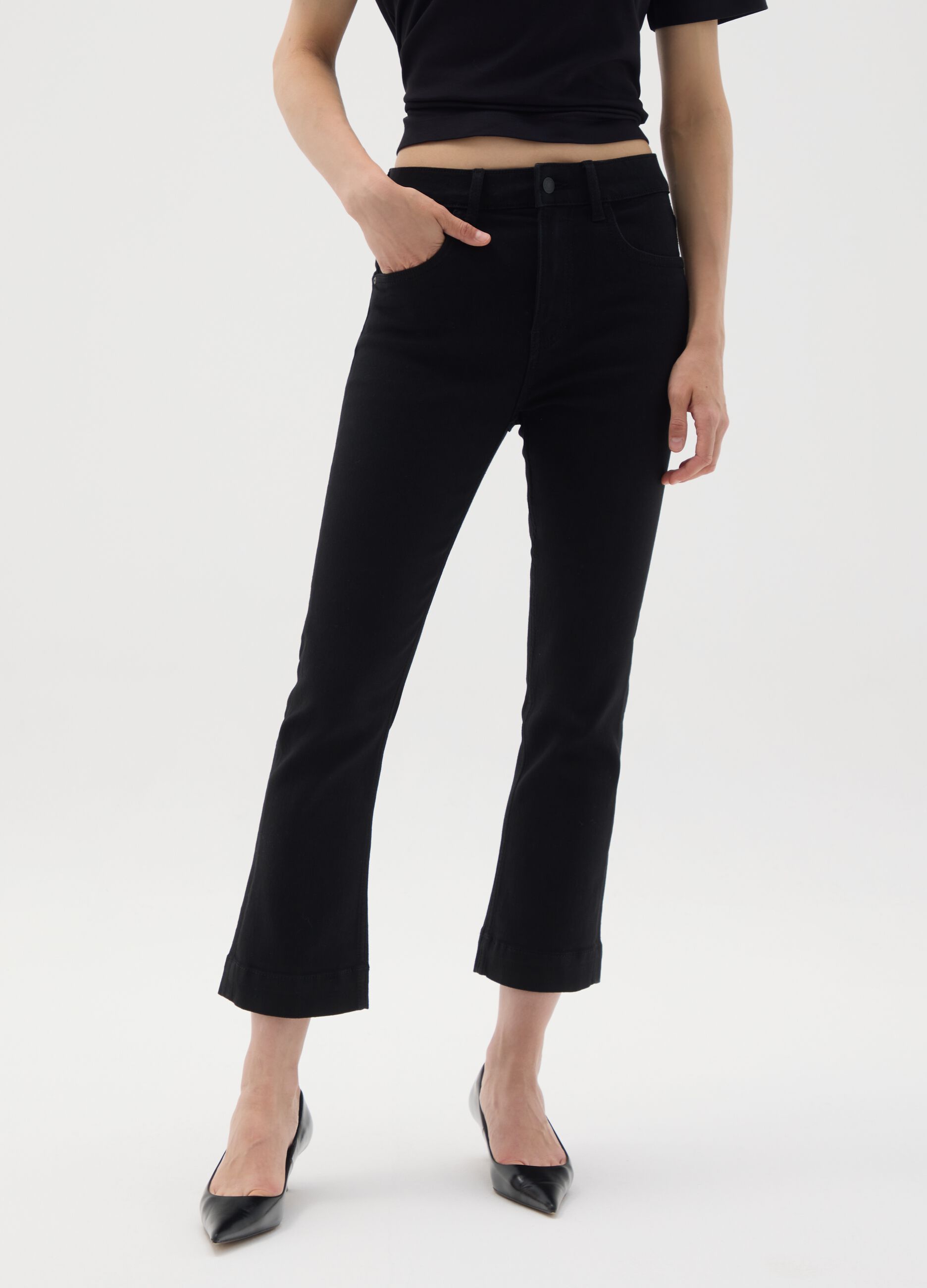 Jeans in denim nero slim fit