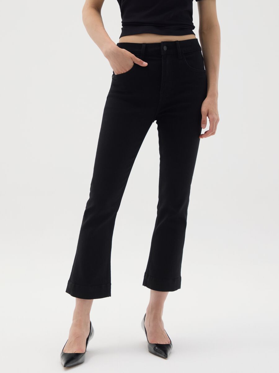 Jeans in denim nero slim fit_1