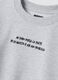 Grey marl sweatshirt in pure organic cotton with ribbed collar_2