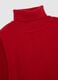 Maglione rosso a collo alto da bambino regular fit_2