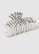 Hair Clip with Rhinestones and Web Pattern_2