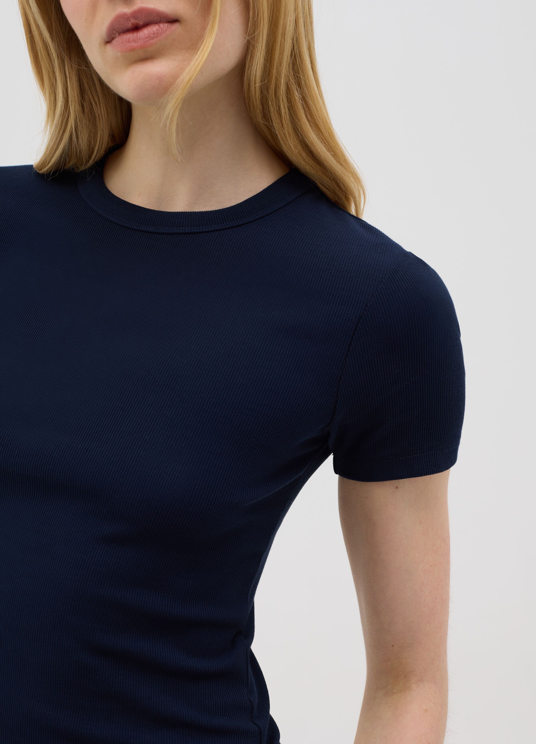 Stretch cotton blue T-shirt by Ovs