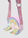 Pink crossbody bag with rainbow_2
