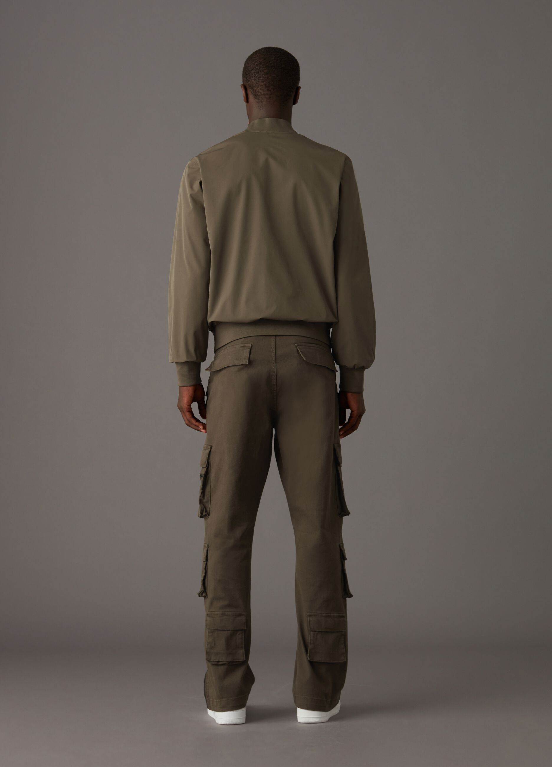 Bomber Cargo Jacket Military Green_5