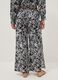 Multicoloured pure cotton long trousers with floral print_2