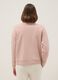 Felpa in misto cotone rosa regular fit con mezza zip e collo alto_2