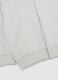 Grey children's sweatshirt in pure cotton regular fit with hood and zip_3