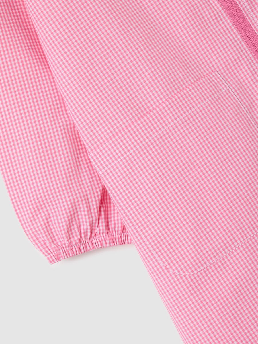 Multicolour cotton blend school apron for girls with Minnie_3