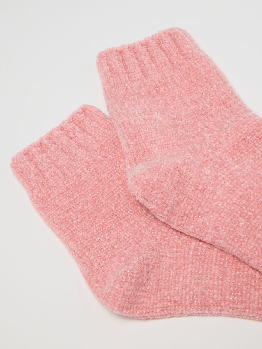 Calzini in tessuto elasticizzato rosa_1