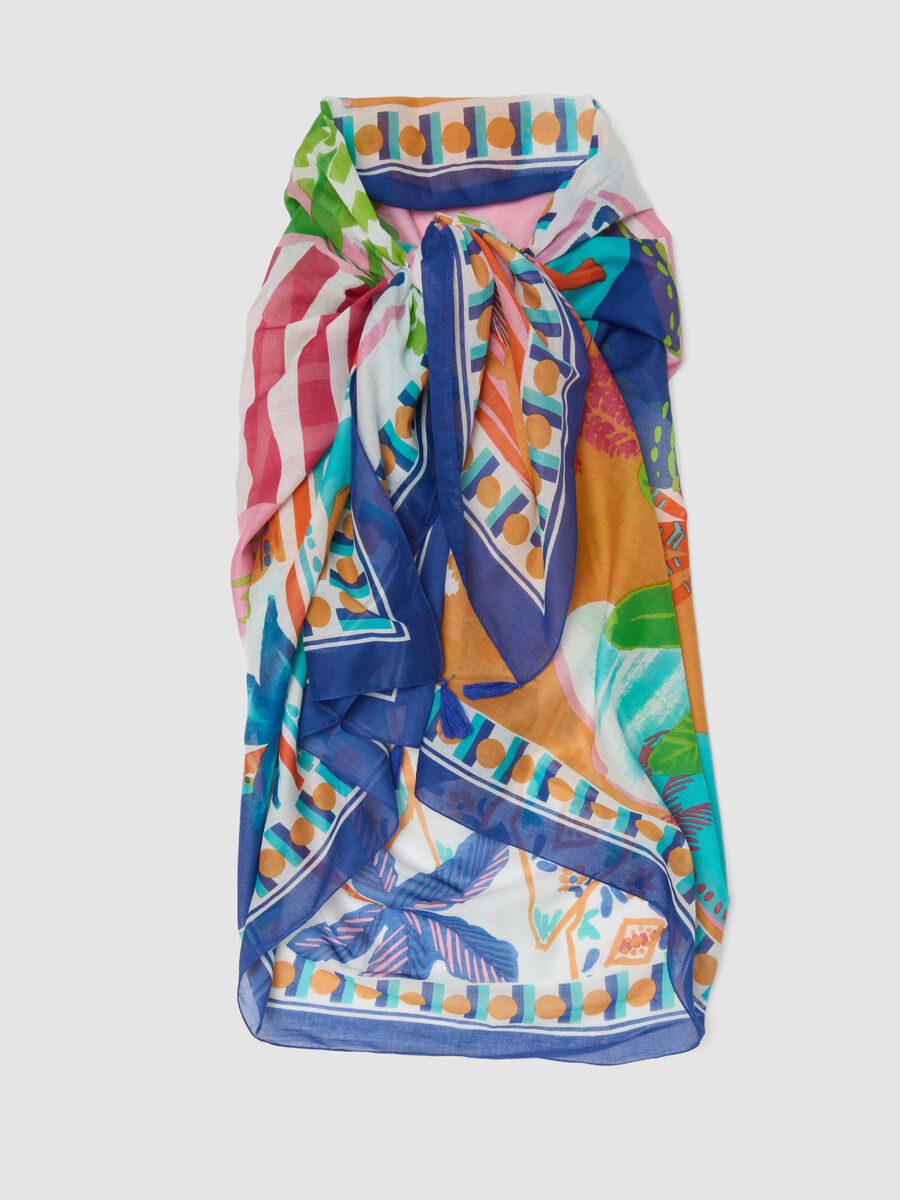 Multicoloured pure cotton pareo_4