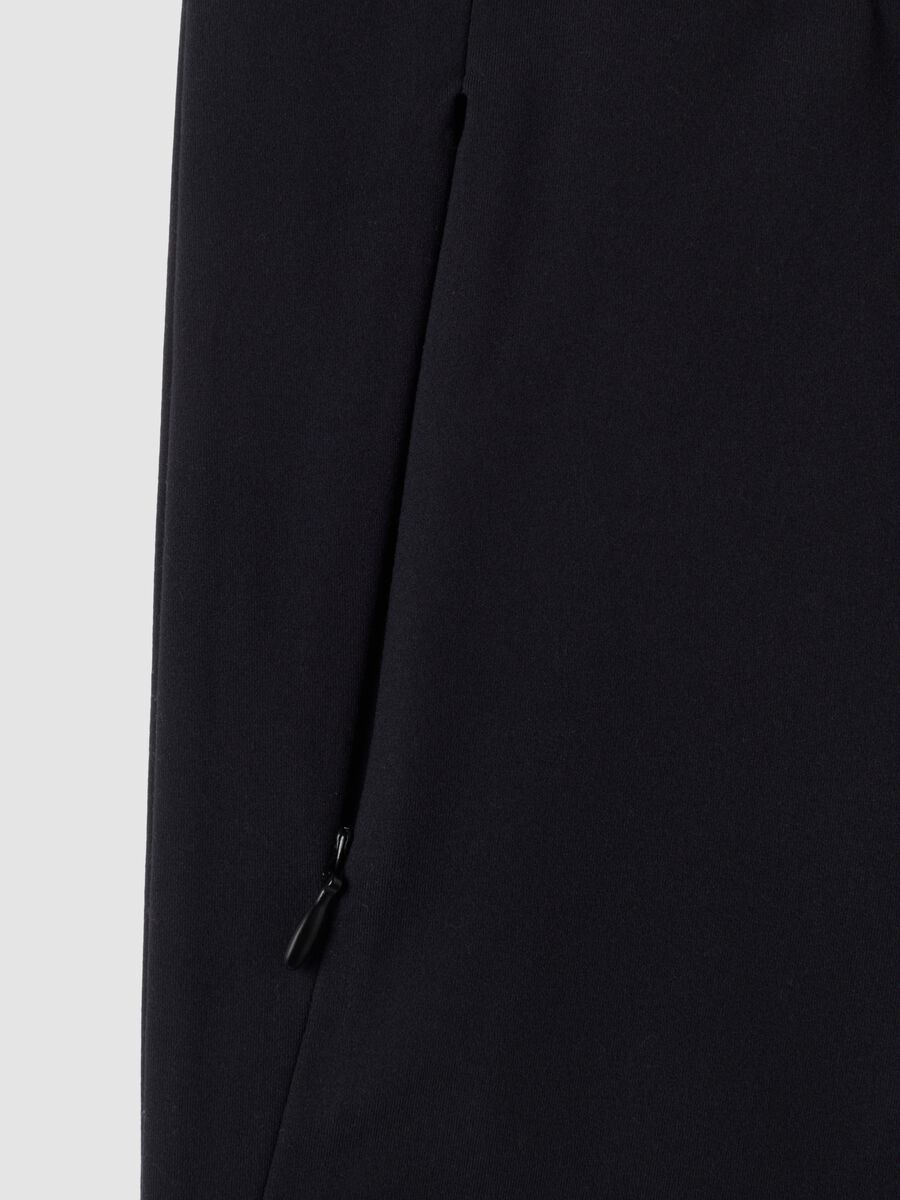 Pantaloni neri flare in tessuto elasticizzato ALTAVIA STUDIO_7
