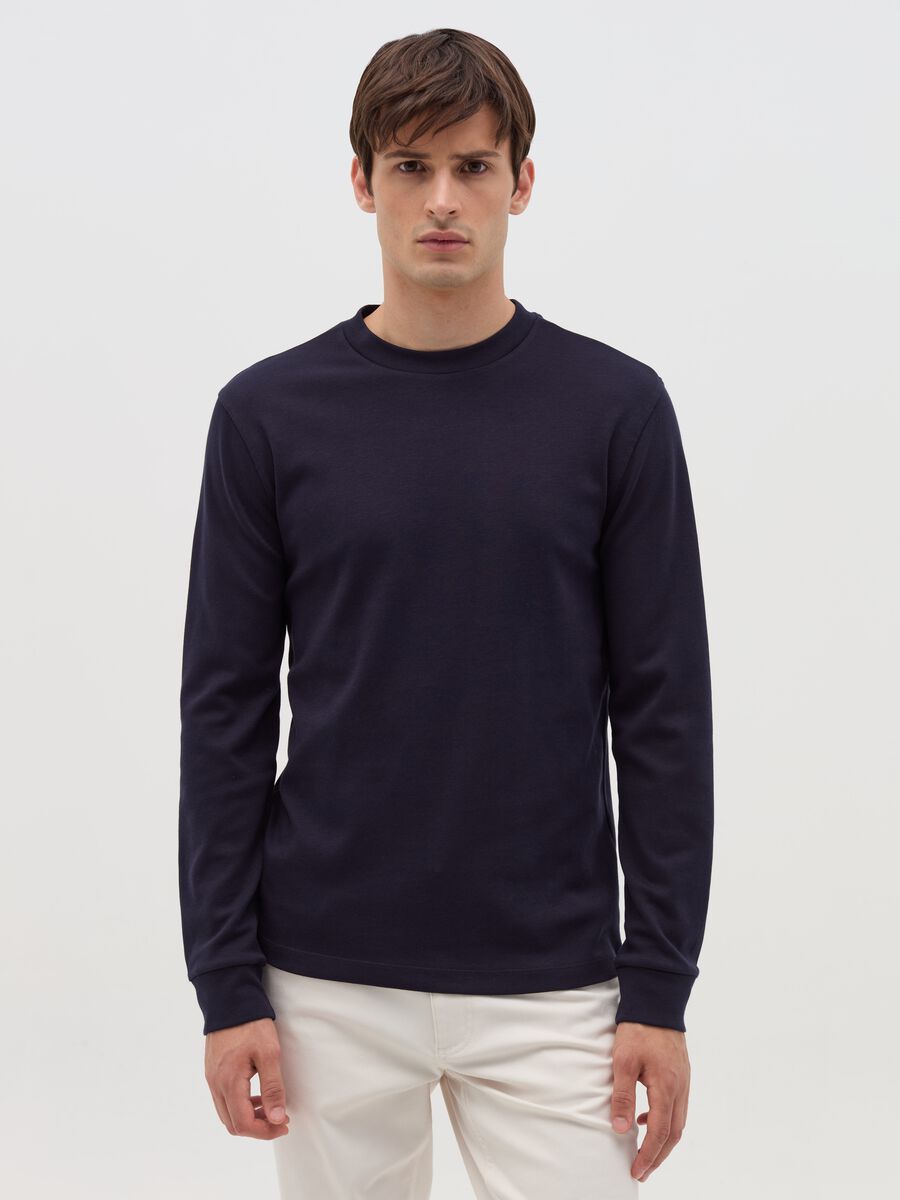 Long-sleeved T-shirt in cotton_0