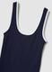 Blue pure cotton tank top_1