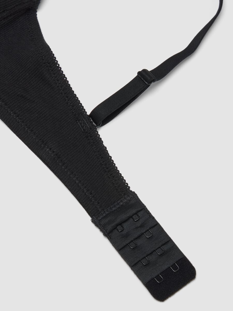 Reggiseno nero imbottito in cotone organico elasticizzato_1